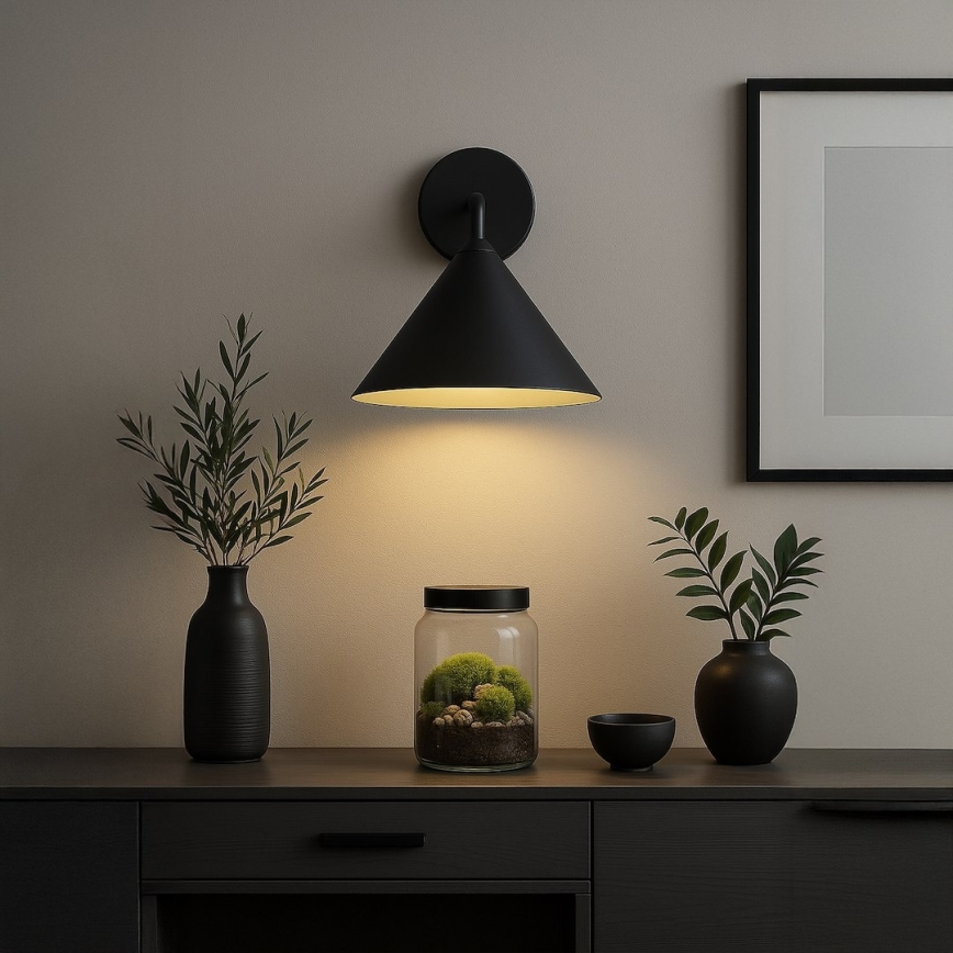 Vägglampa CAPITAL 1xGX53/15W/230V svart