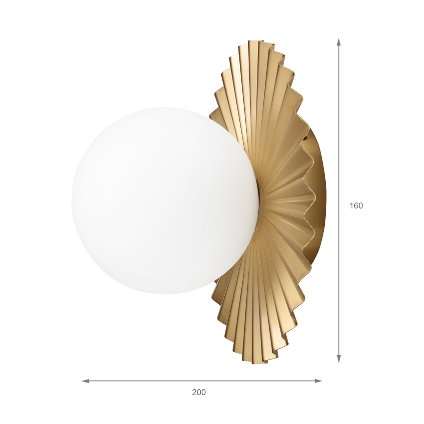 Vägglampa CHITA 1xG9/5W/230V guld