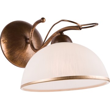 Vägglampa COBRA 1xE27/60W/230V brons/patina