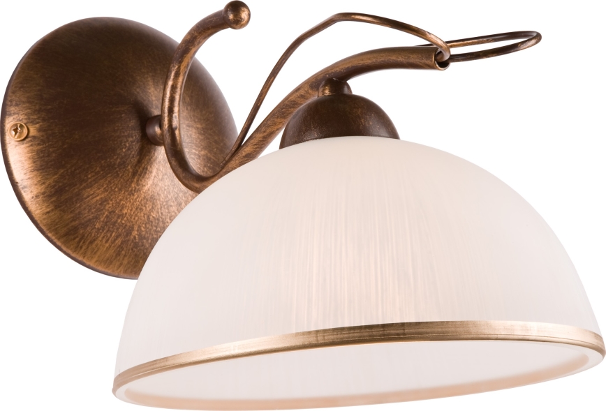 Vägglampa COBRA 1xE27/60W/230V brons/patina