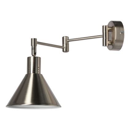 Vägglampa  COPENHAGEN 1xE14/40W/230V matt krom