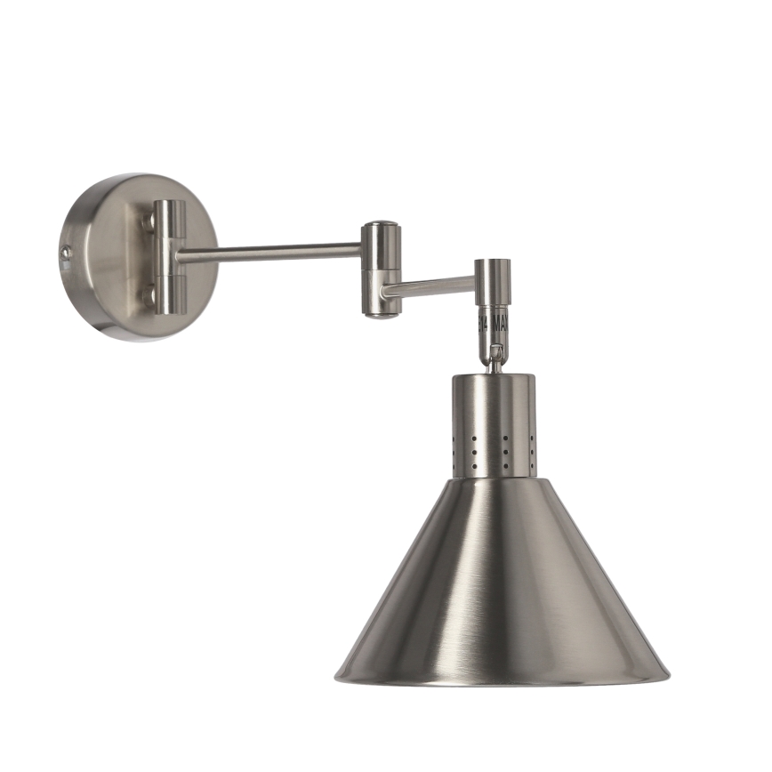Vägglampa  COPENHAGEN 1xE14/40W/230V matt krom