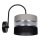 Vägglampa CORAL 1xE27/60W/230V svart/grå