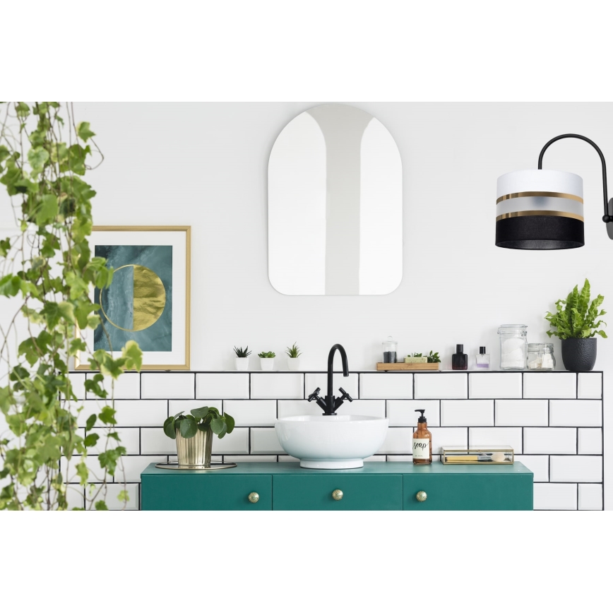 Vägglampa CORAL 1xE27/60W/230V svart