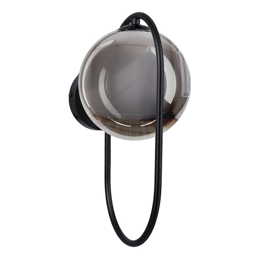 Vägglampa CORDEL 1xG9/28W/230V svart/rökig svart