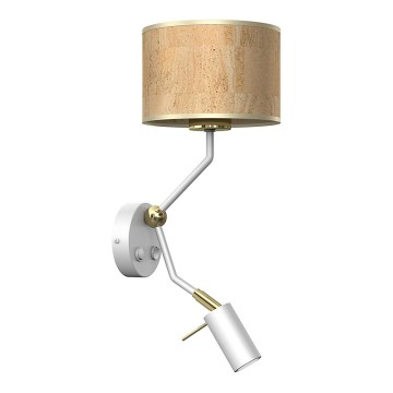Vägglampa  CORK 1xE27/40W/230V + 1xGU10/MR11/7W