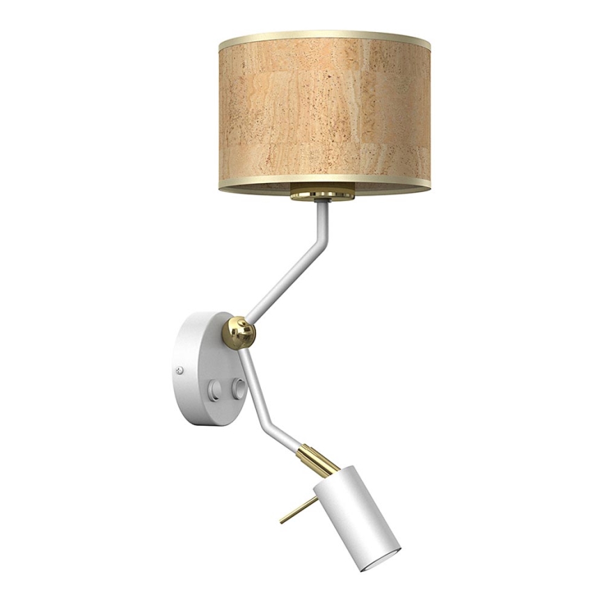 Vägglampa  CORK 1xE27/40W/230V + 1xGU10/MR11/7W