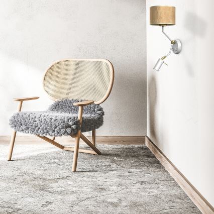 Vägglampa  CORK 1xE27/40W/230V + 1xGU10/MR11/7W