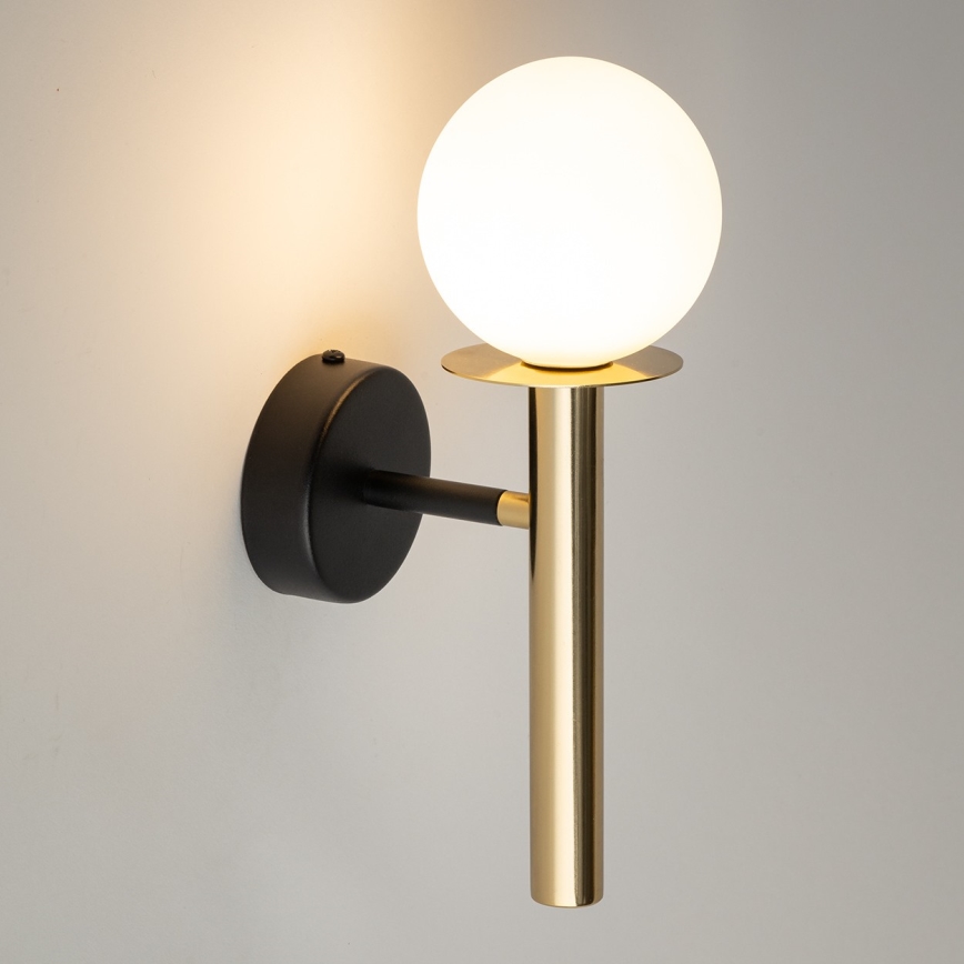 Vägglampa DAISY 1xG9/12W/230V guld/svart/vit