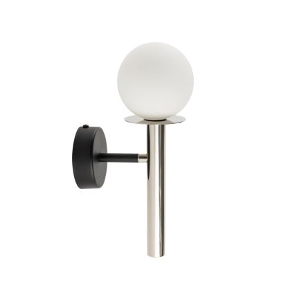 Vägglampa DAISY 1xG9/12W/230V skinande krom/svart/vit