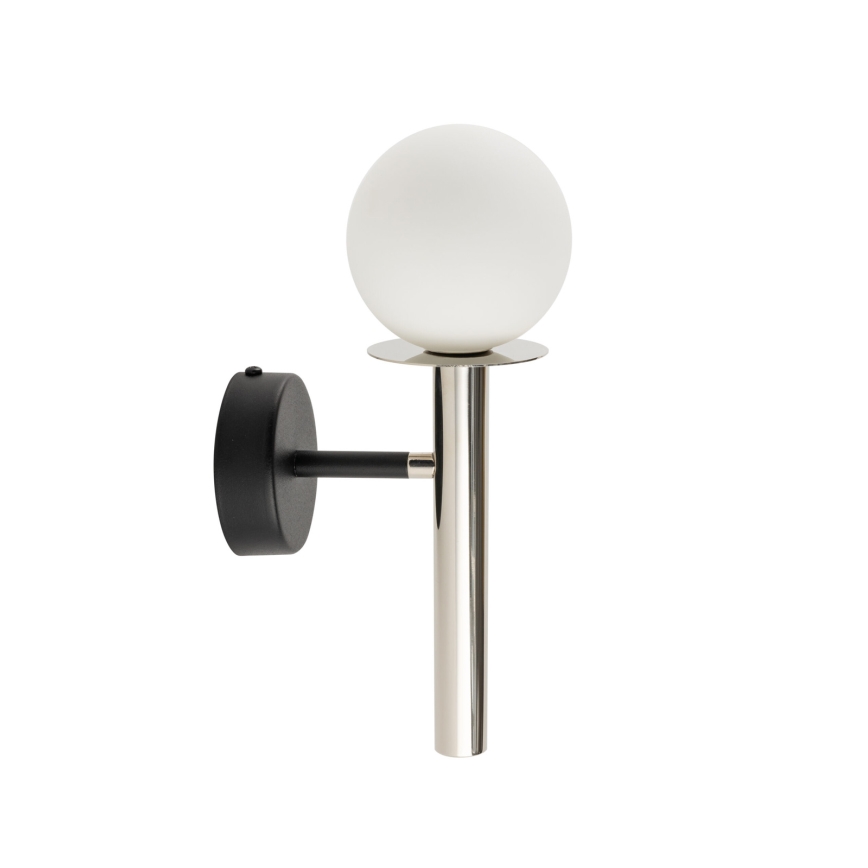 Vägglampa DAISY 1xG9/12W/230V skinande krom/svart/vit