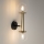 Vägglampa DAISY 2xG9/12W/230V guld/svart/genomskinlig