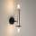 Vägglampa DAISY 2xG9/12W/230V skinande krom/svart/genomskinlig