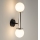 Vägglampa DAISY 2xG9/12W/230V skinande krom/svart/vit