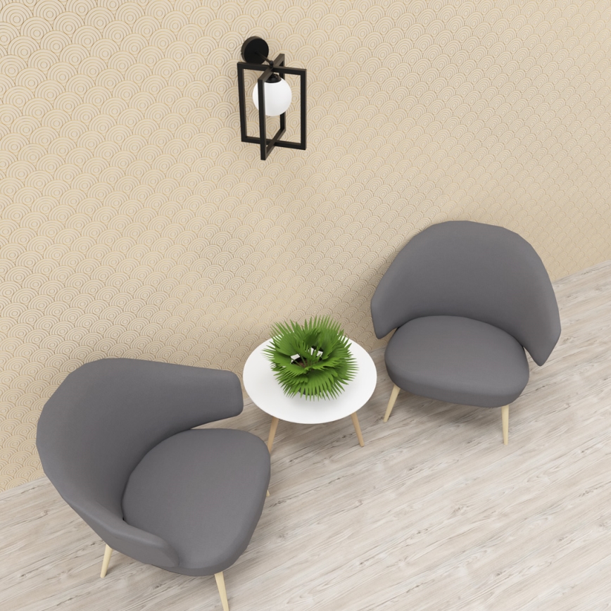 Vägglampa DIEGO 1xE14/40W/230V svart