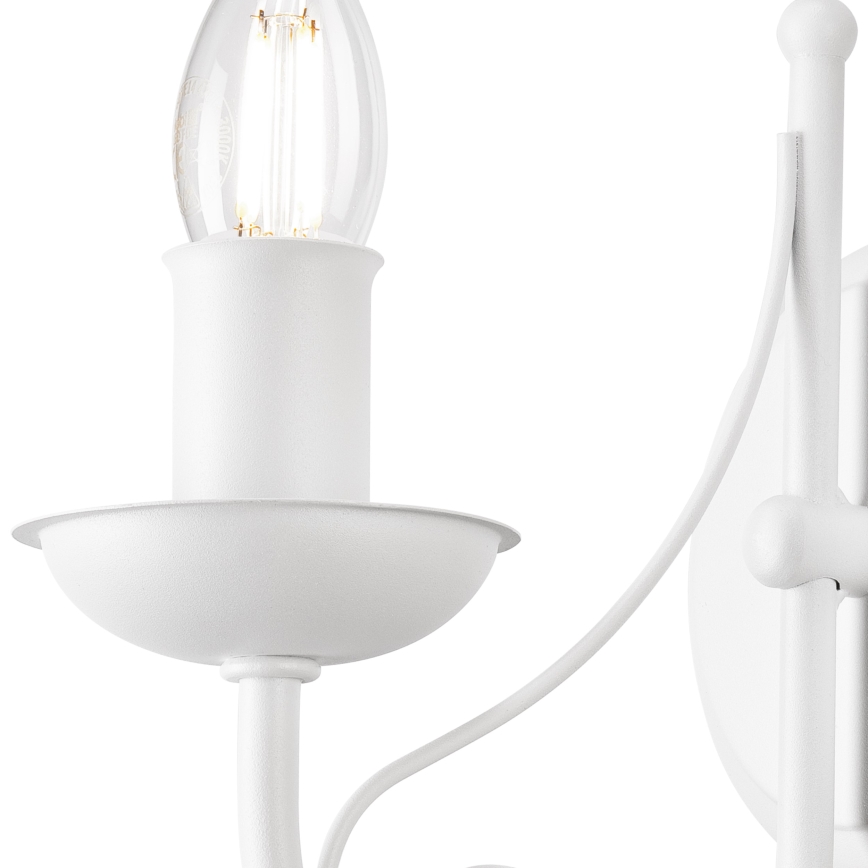 Vägglampa DONATO 1xE14/40W/230V vit