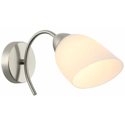 Vägglampa DONNA 1xE27/60W/230V nickel