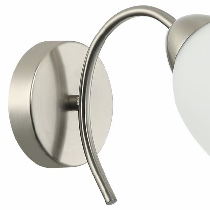 Vägglampa DONNA 1xE27/60W/230V nickel