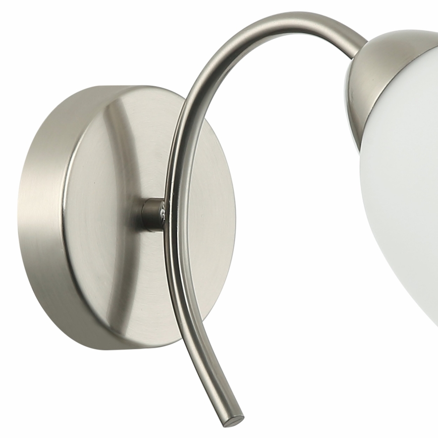Vägglampa DONNA 1xE27/60W/230V nickel
