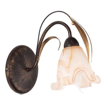 Vägglampa DUCATTI 1xE14/10W/230V brons