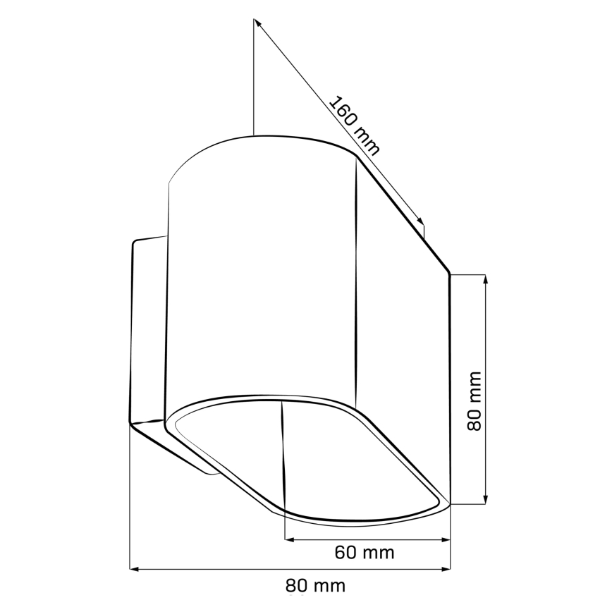 Vägglampa ELISSA 1xG9/10W/230V svart