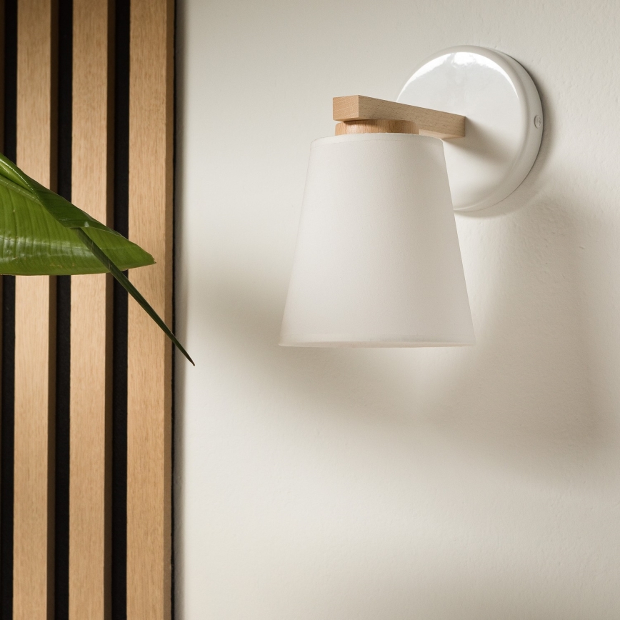 Vägglampa ELLIE 1xE27/60W/230V bok