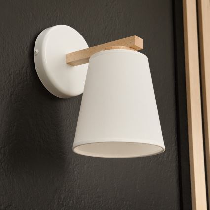 Vägglampa ELLIE 1xE27/60W/230V bok