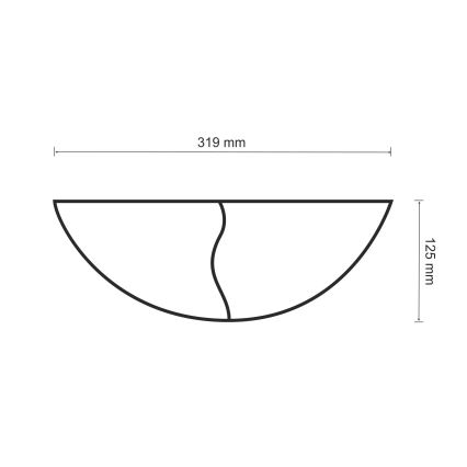 Vägglampa FALA 1xE14/12W/230V plåster/vit