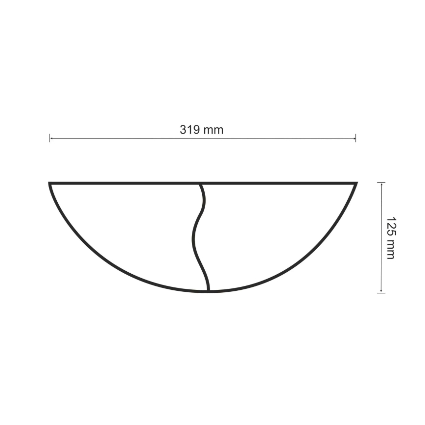Vägglampa FALA 1xE14/12W/230V plåster/vit