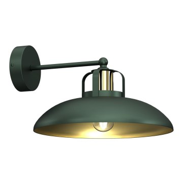 Vägglampa  FELIX 1xE27/60W/230V grön