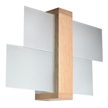Vägglampa FENIKS 1 1xE27/60W/230V Björk/bok