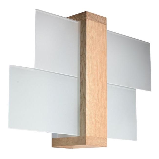 Vägglampa FENIKS 1 1xE27/60W/230V Björk/bok