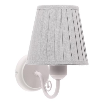 Vägglampa FIREZ 1xE27/40W/230V vit/grå