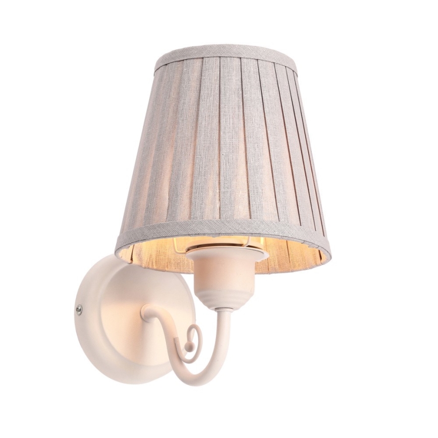 Vägglampa FIREZ 1xE27/40W/230V vit/grå