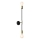 Vägglampa FLAME 2xE27/60W/230V svart/guld