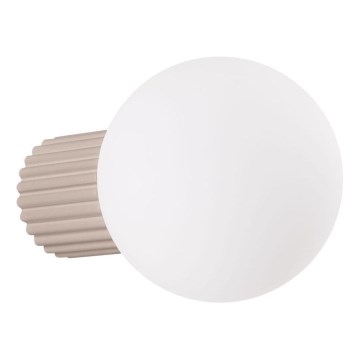 Vägglampa för badrum HALO 1xG9/8W/230V diameter 12 cm IP44 beige