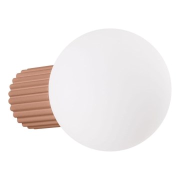 Vägglampa för badrum HALO 1xG9/8W/230V diameter 12 cm IP44 brun