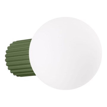 Vägglampa för badrum HALO 1xG9/8W/230V diameter 12 cm IP44 grön
