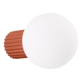 Vägglampa för badrum HALO 1xG9/8W/230V diameter 12 cm IP44 orange