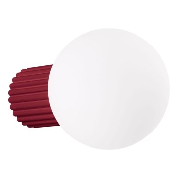 Vägglampa för badrum HALO 1xG9/8W/230V diameter 12 cm IP44 röd