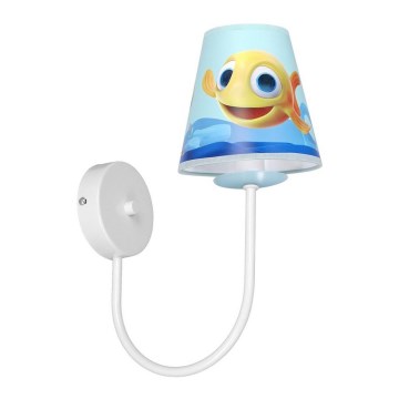 Vägglampa för barn  FISH 1xE14/40W/230V