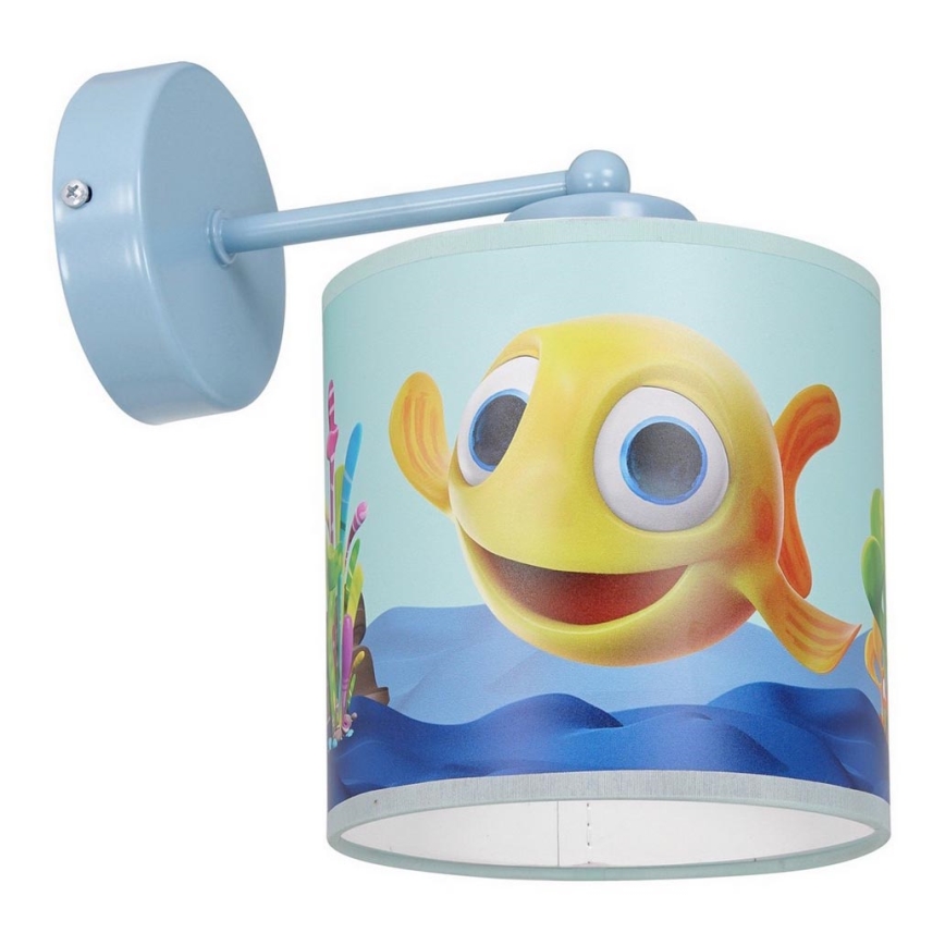 Vägglampa för barn  FISH 1xE27/60W/230V
