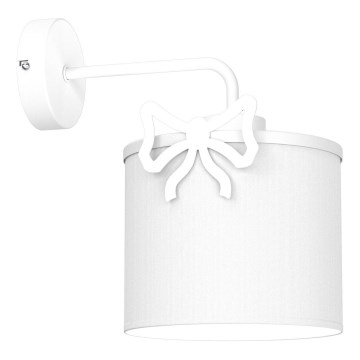 Vägglampa för barn SWEET 1xE27/15W/230V vit/rosett