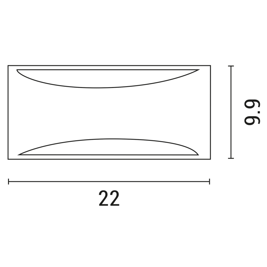 Vägglampa för utomhusbruk 1xE27/10W/230V IP54 grå