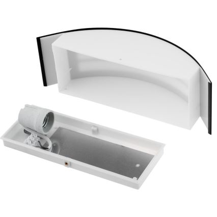 Vägglampa för utomhusbruk 1xE27/14W/230V IP44 svart