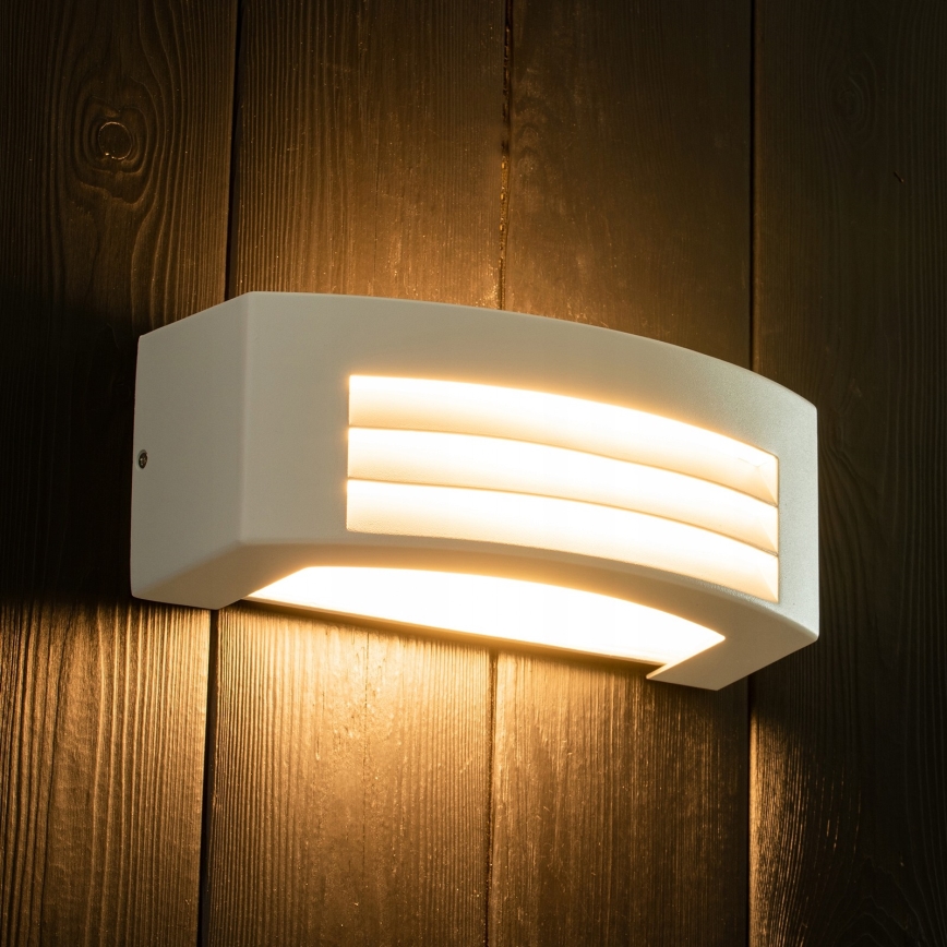 Vägglampa för utomhusbruk 1xE27/14W/230V IP54 grå