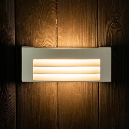 Vägglampa för utomhusbruk 1xE27/14W/230V IP54 grå