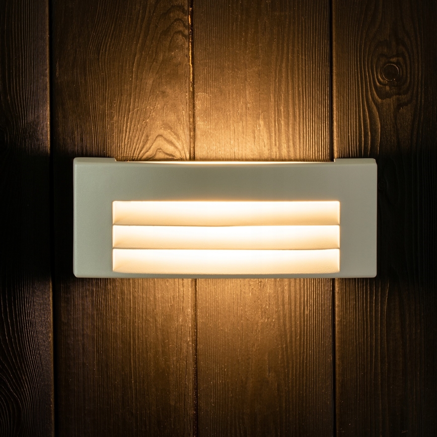 Vägglampa för utomhusbruk 1xE27/14W/230V IP54 grå
