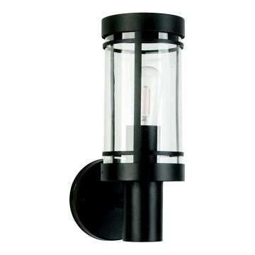 Vägglampa för utomhusbruk 1xE27/15W/230V IP44 svart