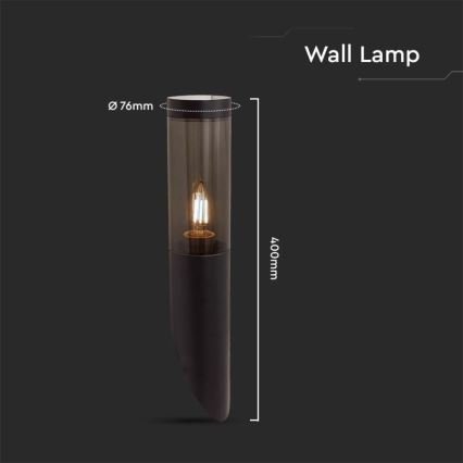 Vägglampa för utomhusbruk 1xE27/18W/230V IP44